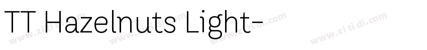 TT Hazelnuts Light字体转换